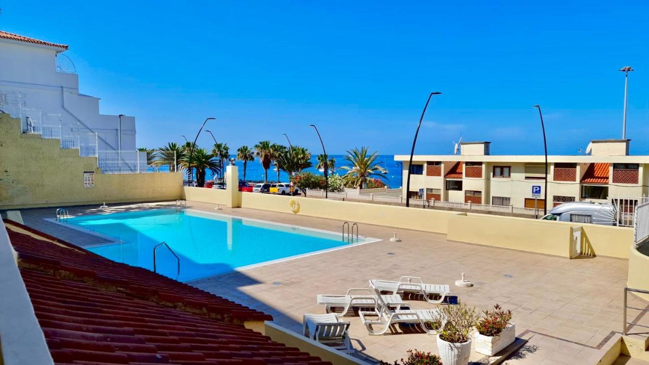 Los cristianos - San Telmo piscina y vistas mar Arona  Exterior foto